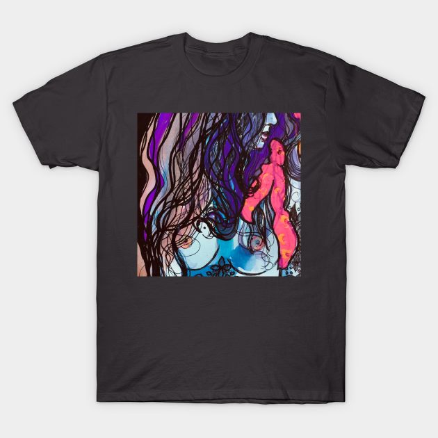 Erotic art T-Shirt by Miriam de la Paz